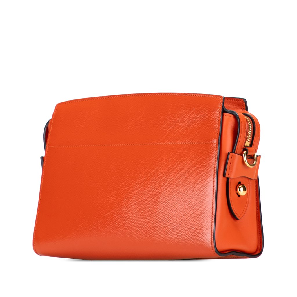 Prada Saffiano Vernice Esplanade Crossbody - Back view