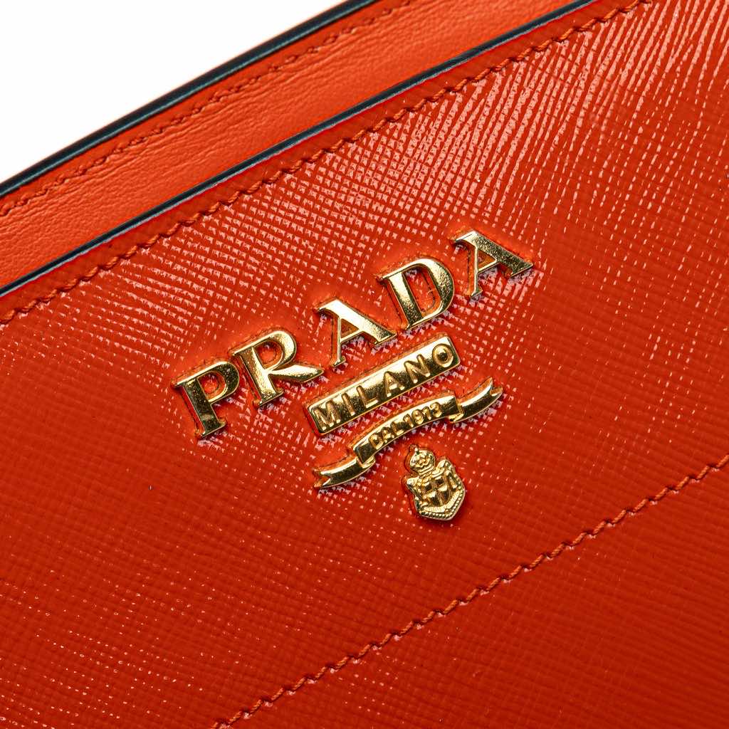 Prada Saffiano Vernice Esplanade Crossbody - Image 10