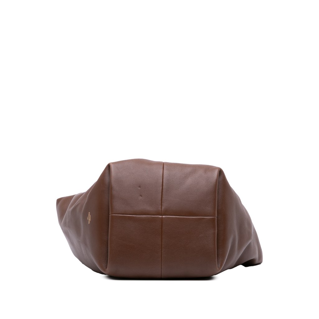 Valentino Leather Roman Stud Hobo Bag - 3