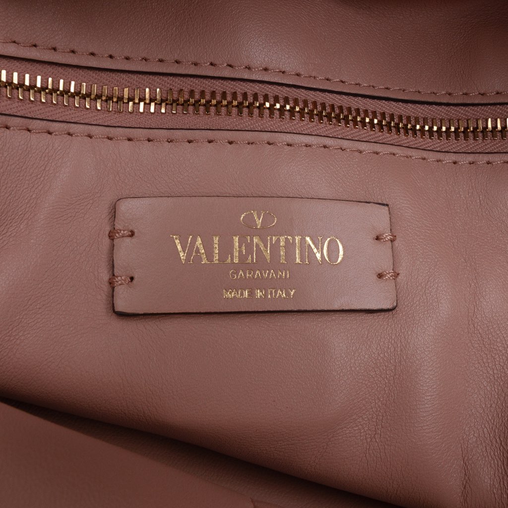 Valentino Leather Roman Stud Hobo Bag - 5