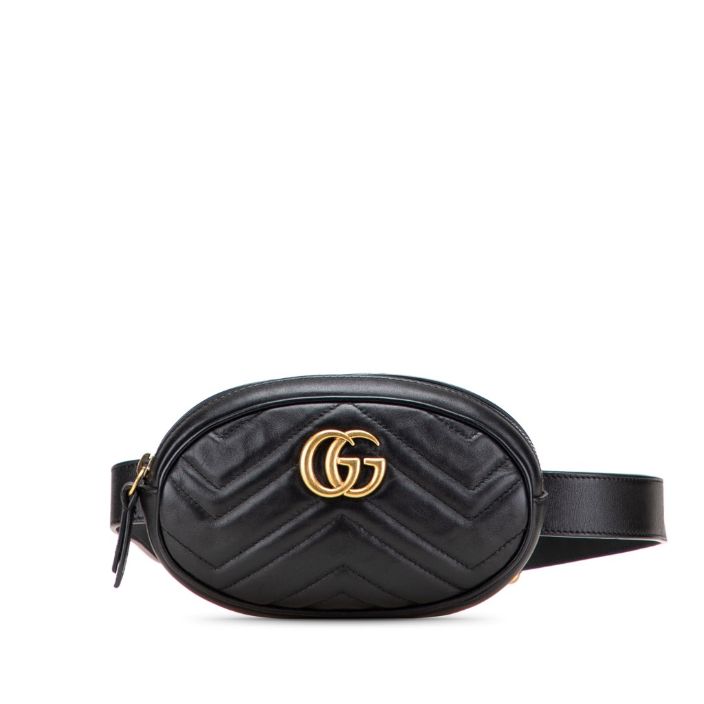 Gucci GG Marmont Matelasse Leather Belt Bag