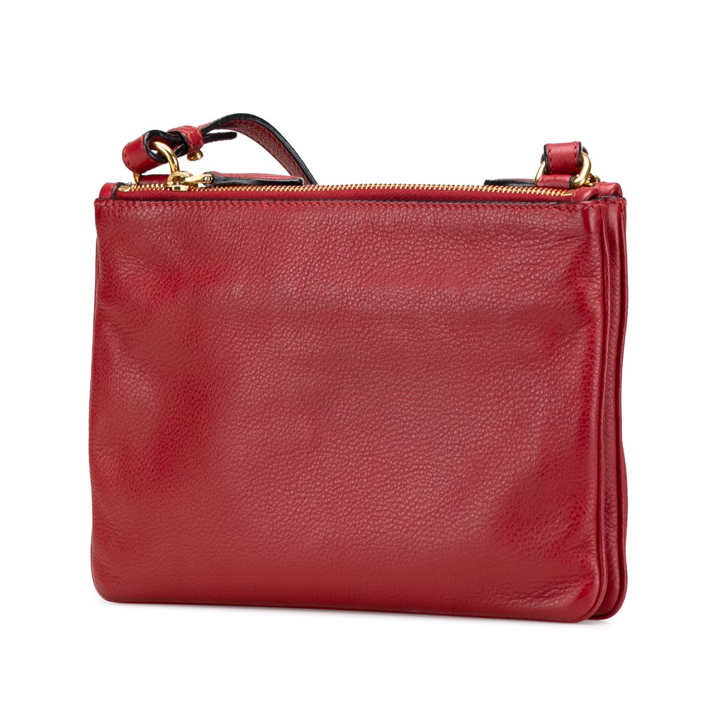 Prada Vitello Phenix Double Zip Crossbody - 2