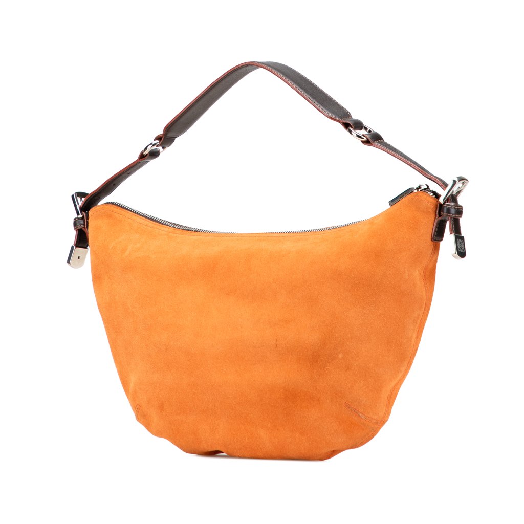 Loewe Suede Studded Anagram Hobo - 2
