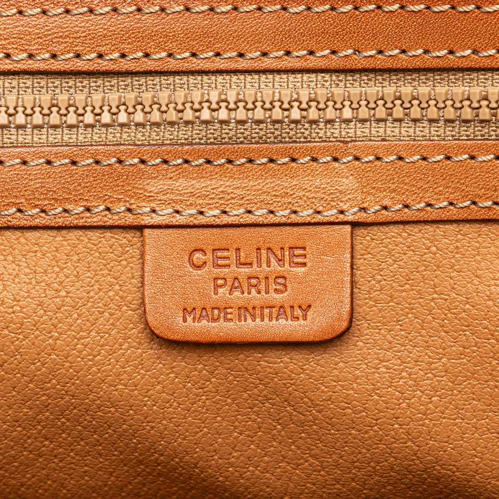 Celine Macadam Coated Canvas Dome Satchel - 5