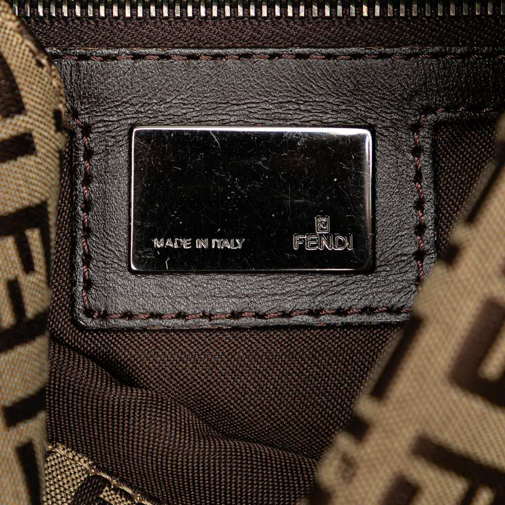 Fendi Zucchino Canvas Double Flap Mamma - 5