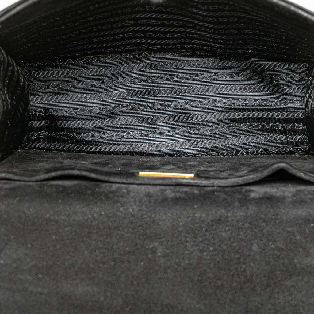 Prada Velluto Ricamo Trompe L oeil Cahier Crossbody - 4