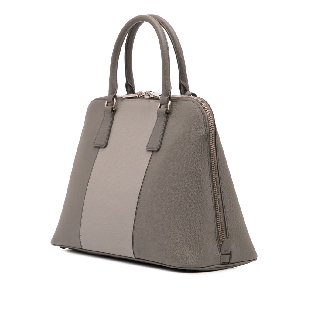 Prada Medium Bicolor Saffiano Lux Promenade Satchel - 2