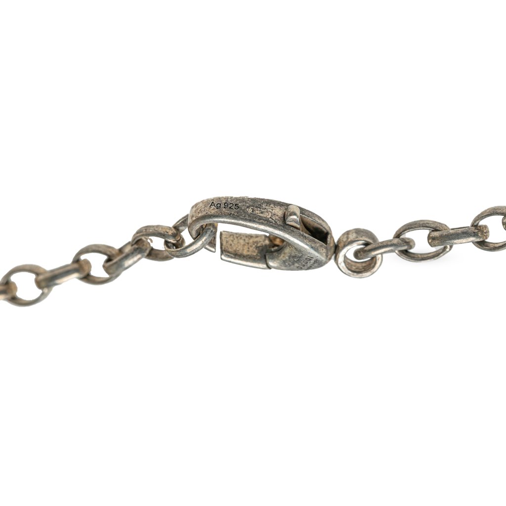 Gucci Sterling Silver Interlocking G Pendant Necklace - 4