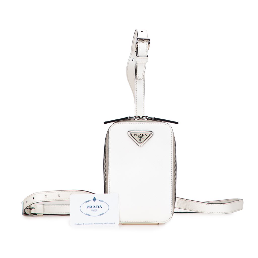 Prada Saffiano Harness Crossbody Pouch - Image 13