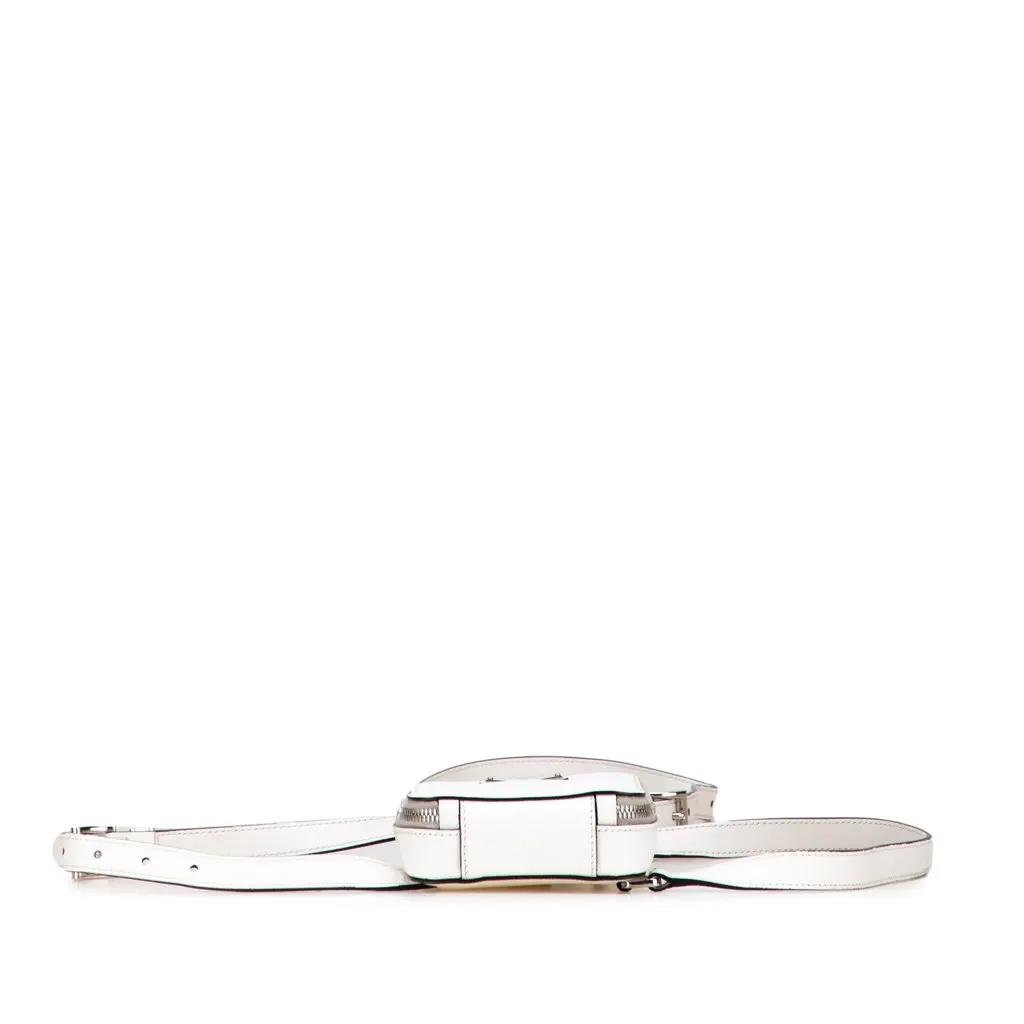 Prada Saffiano Harness Crossbody Pouch White Leather Very good - Inside View