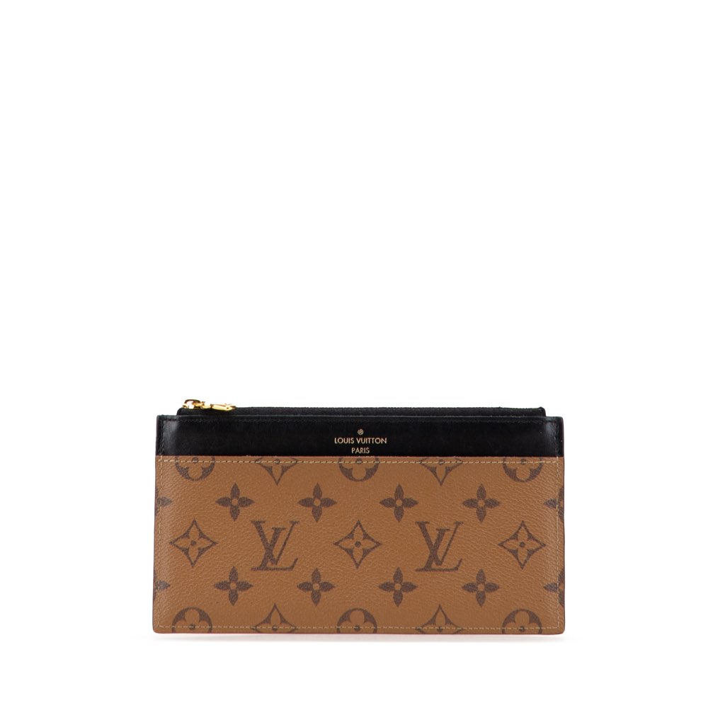 Louis Vuitton Monogram Reverse Slim Purse