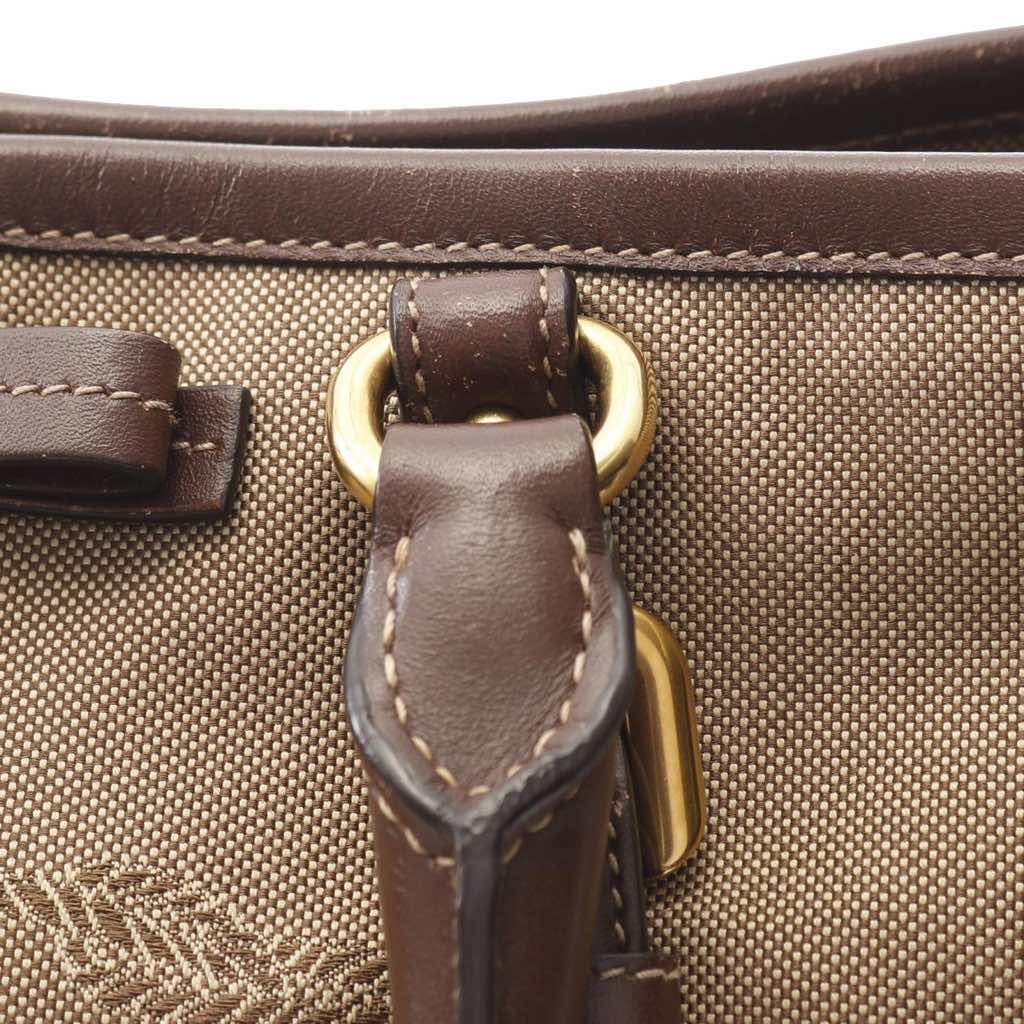 Prada Canvas Canapa Logo Bow Satchel - 5