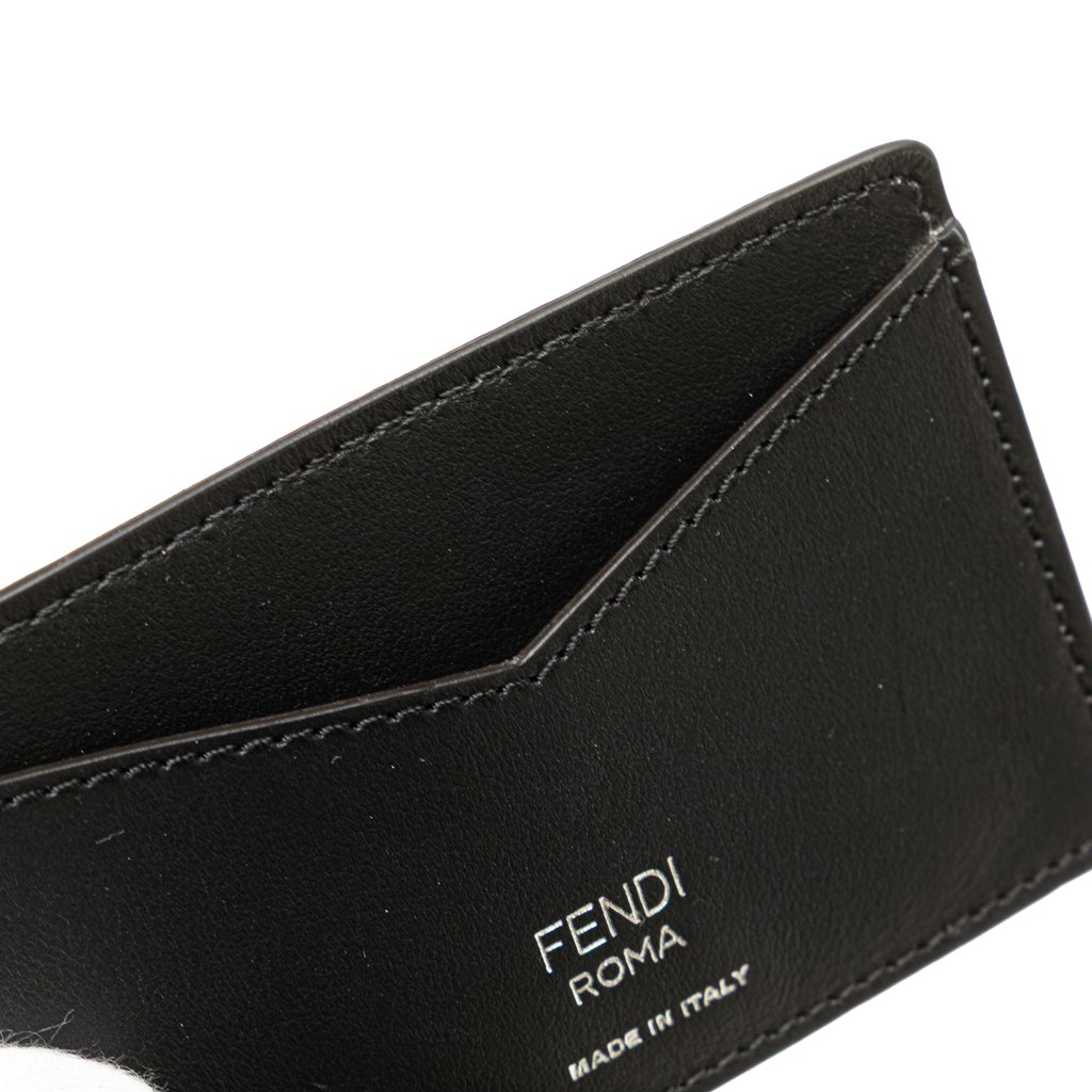 Fendi Zucca Coated Canvas and Leather Card Holder - Detail 2