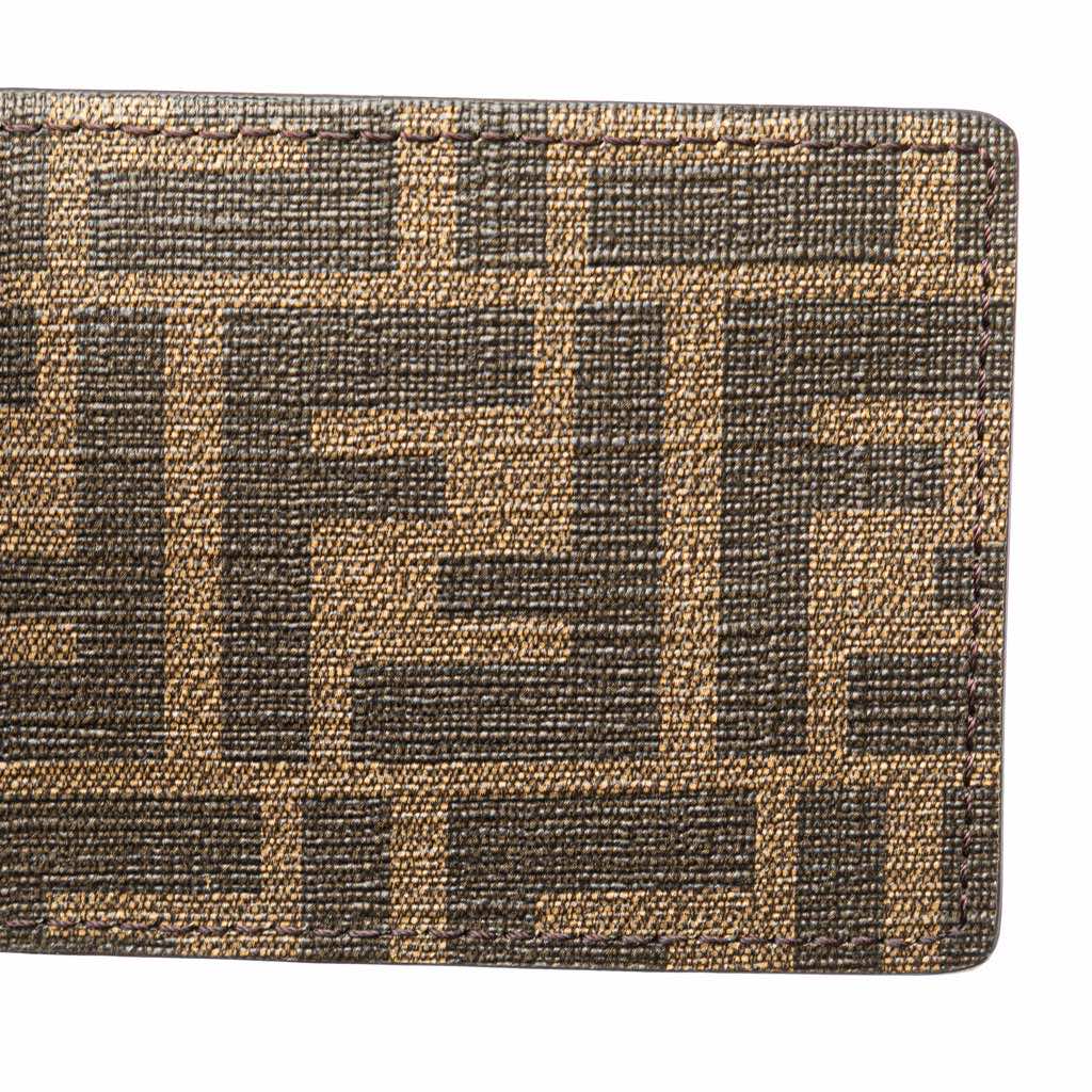 Fendi Zucca Coated Canvas and Leather Card Holder - Image 10
