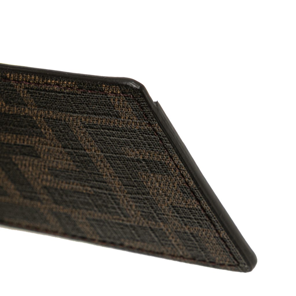 Fendi Zucca Coated Canvas and Leather Card Holder - Image 12