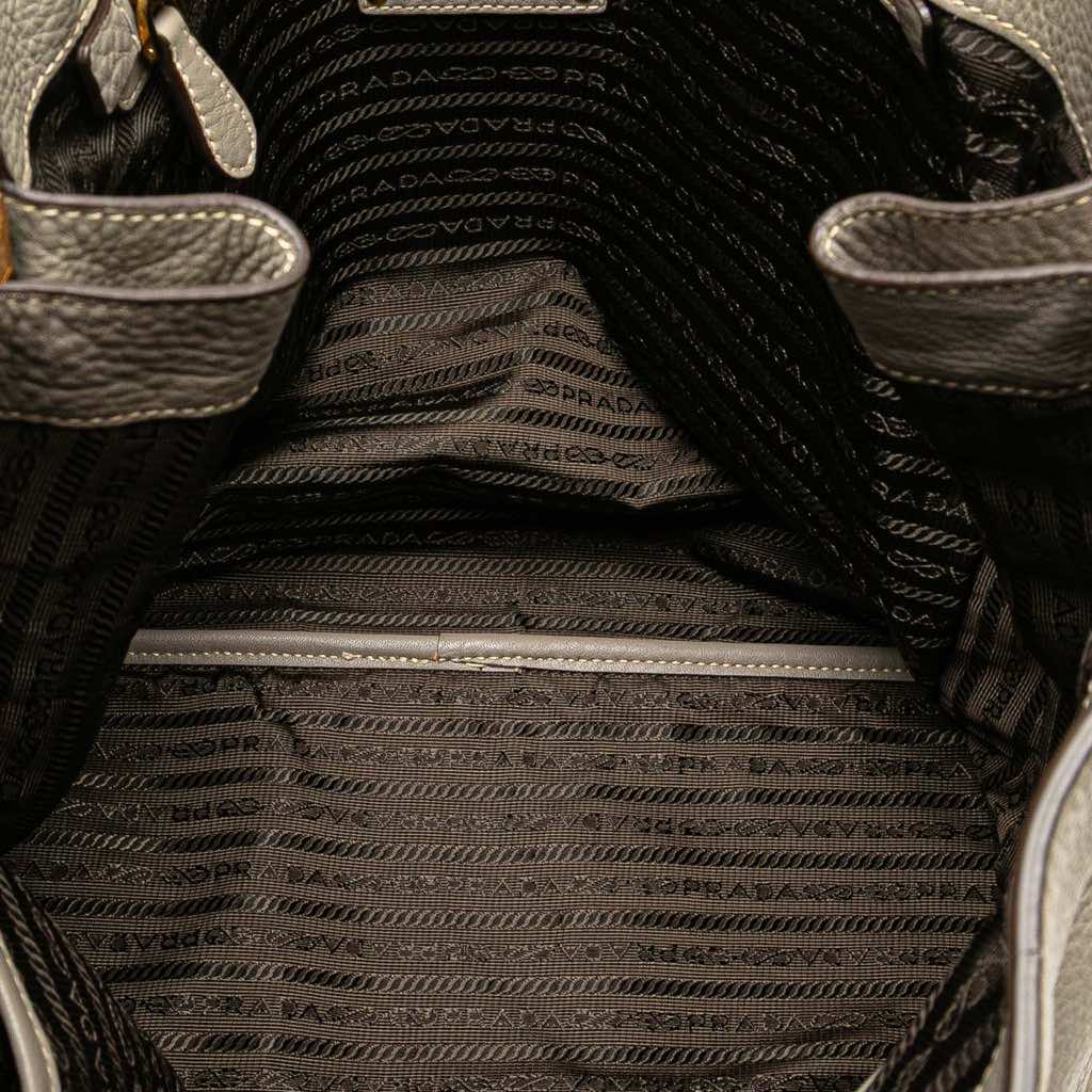 Prada Vitello Daino Side Zip Shopper Tote - 4