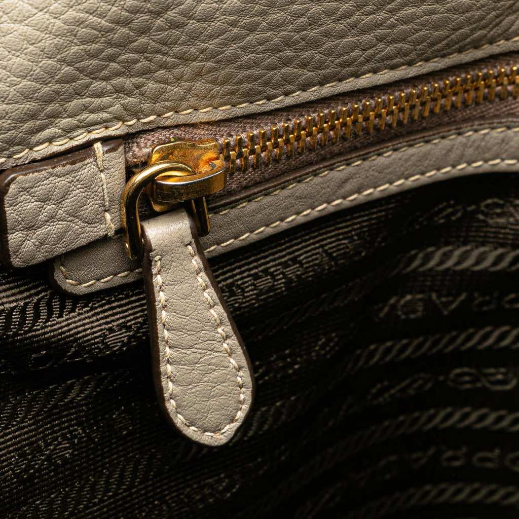 Prada Vitello Daino Side Zip Shopper Tote - Detail 1
