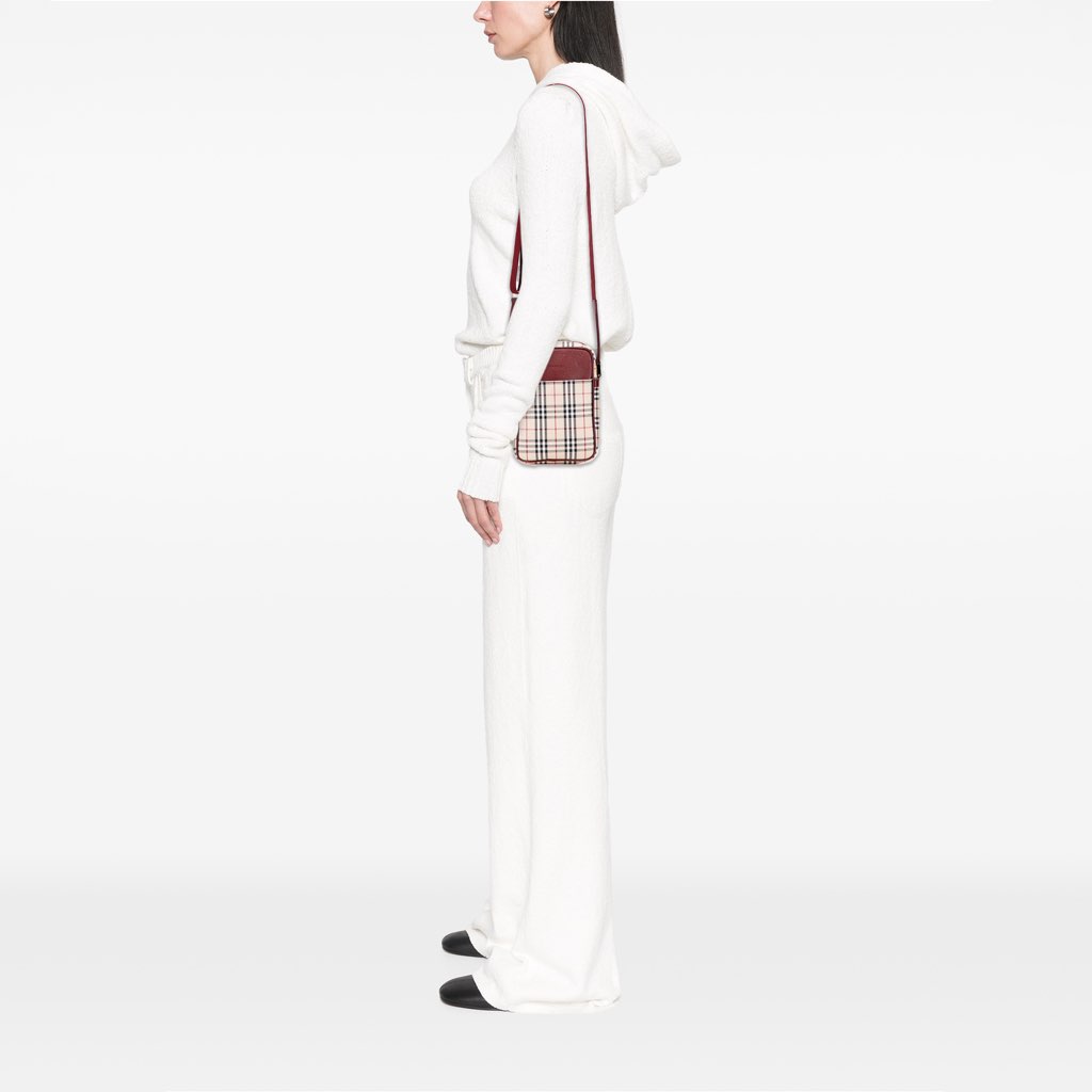 Burberry House Check Canvas Crossbody - Image 12