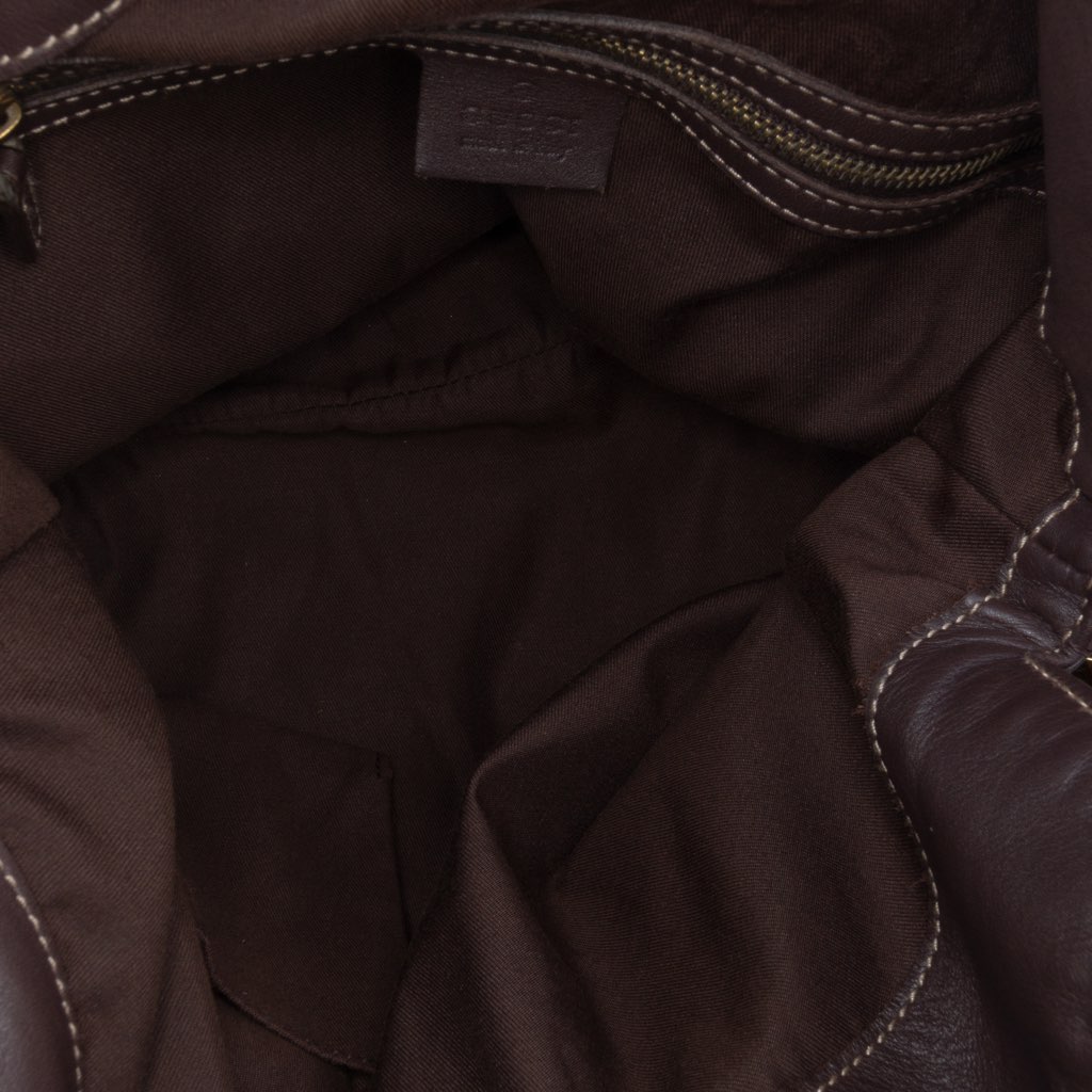 Gucci Medium GG Canvas Bamboo Indy Hobo - 4