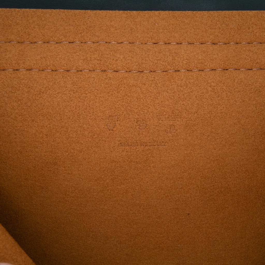 Off-white Leather Nail Clutch - Side view