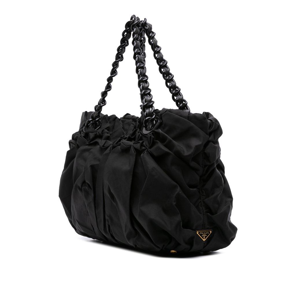 Prada Tessuto Origami Pleated Tote - 2