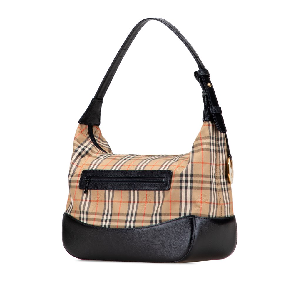 Burberry Haymarket Check Canvas Shoulder Bag - 2