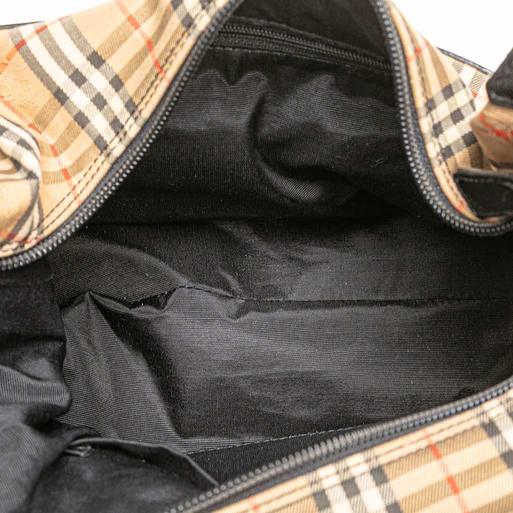 Burberry Haymarket Check Canvas Shoulder Bag - 4