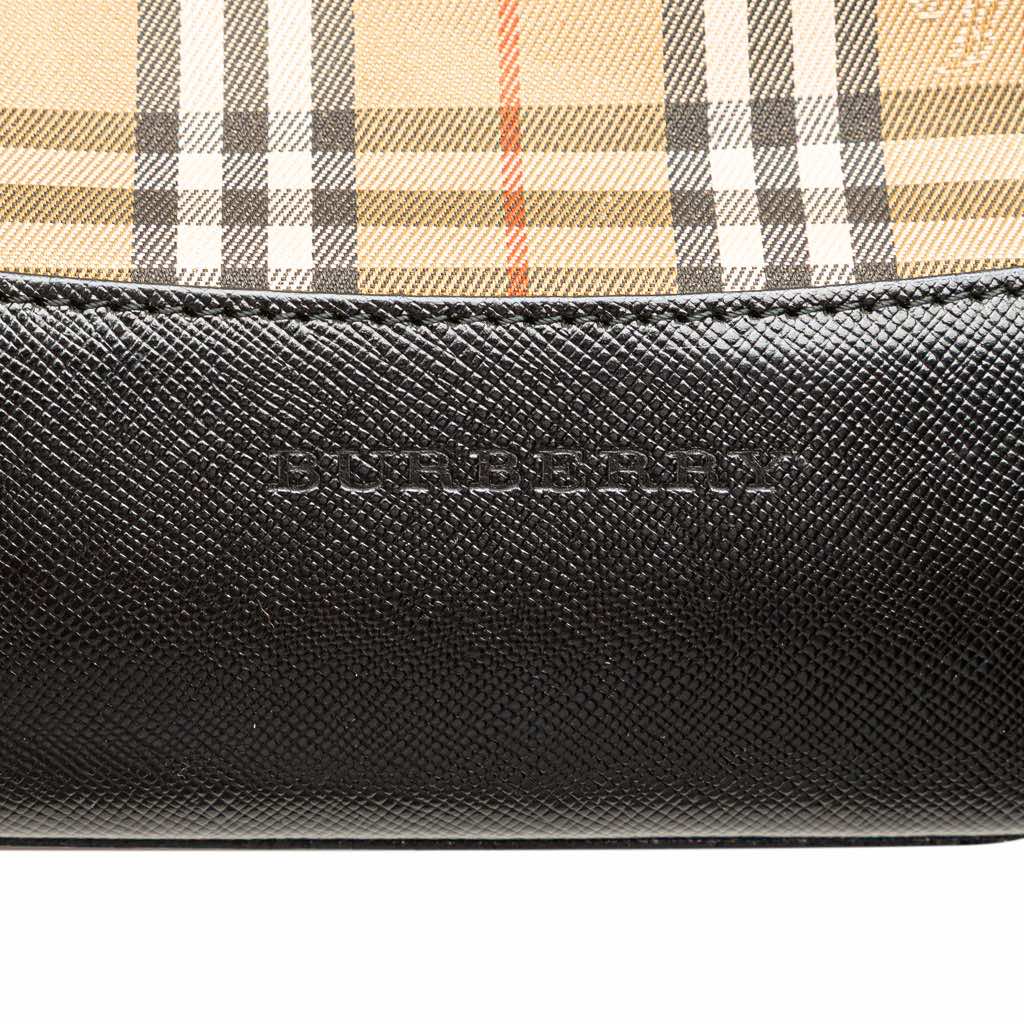 Burberry Haymarket Check Canvas Shoulder Bag - 5