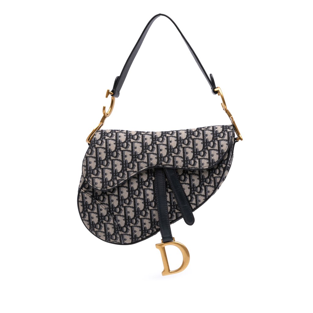 Dior Oblique Canvas Saddle Bag