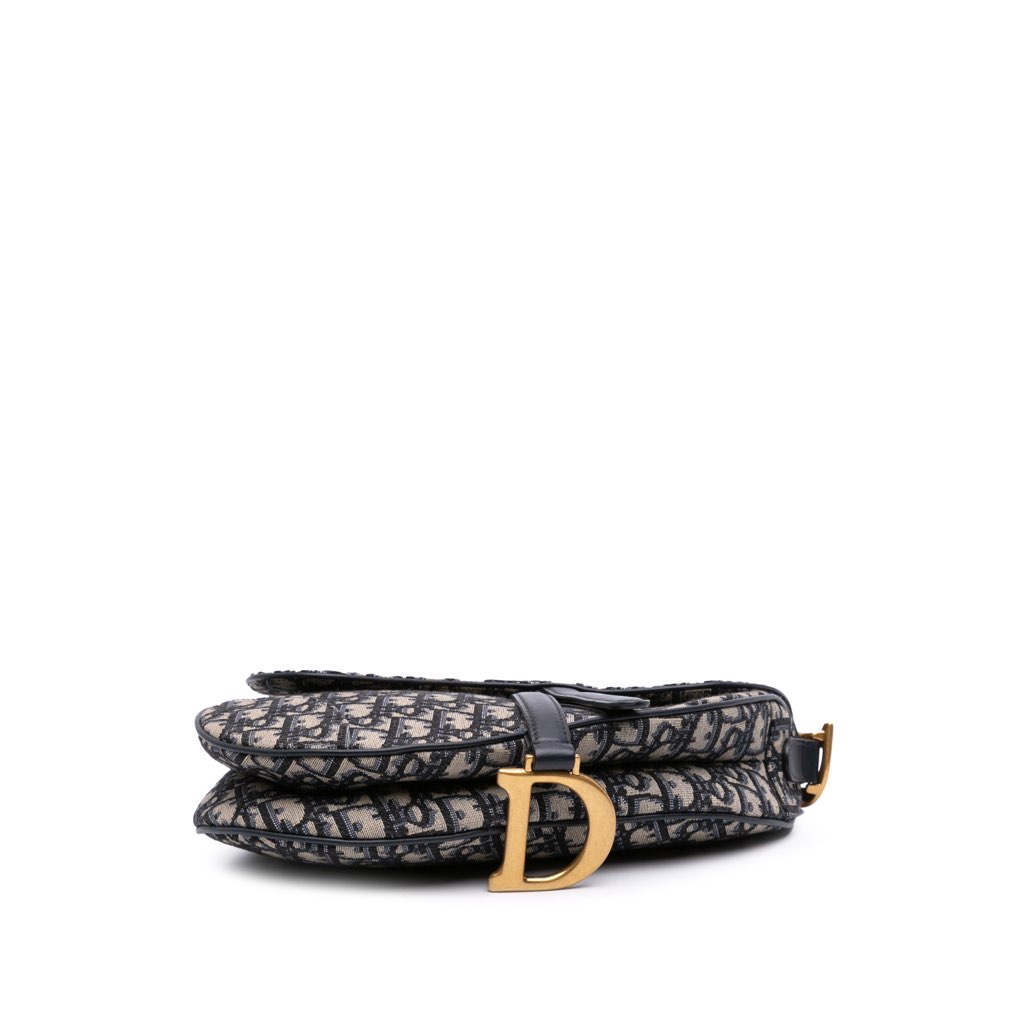 Dior Oblique Canvas Saddle Bag - 3