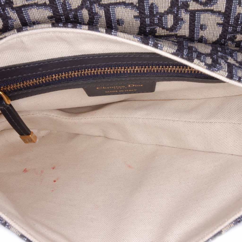 Dior Oblique Canvas Saddle Bag - 4