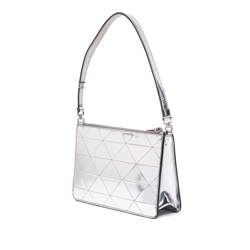 Prada Mini Metallic Spazzolato Tria Shoulder Bag - 2