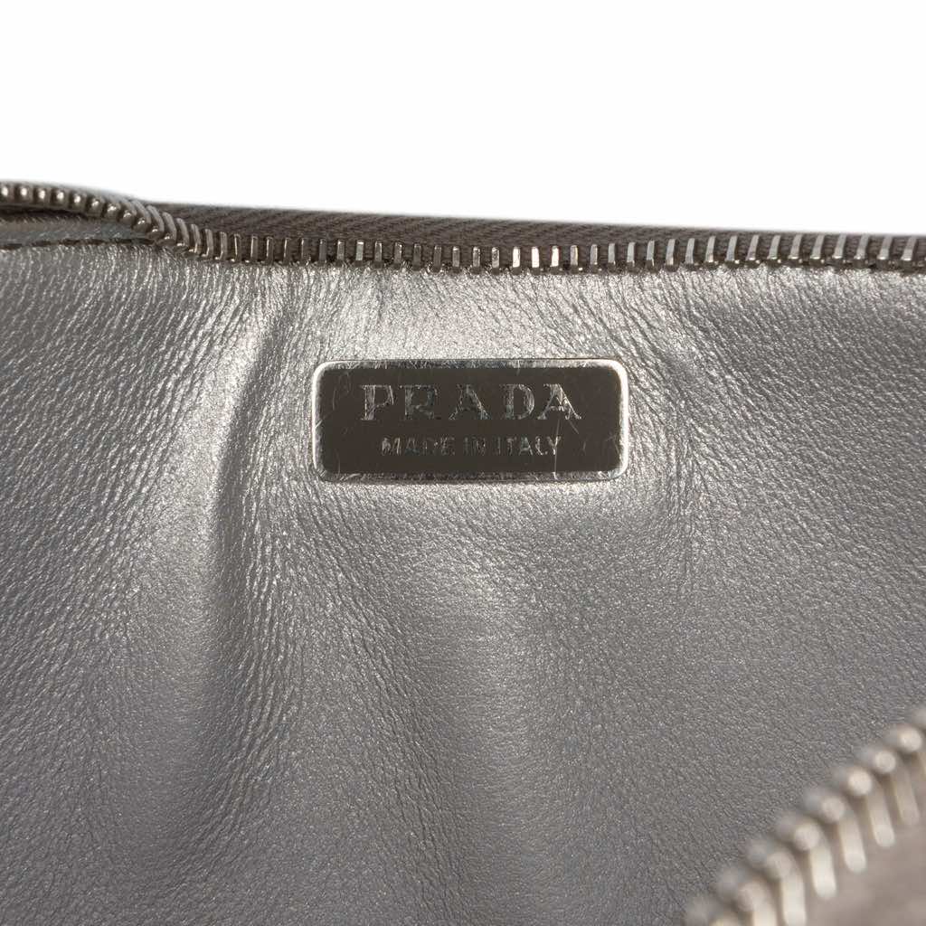 Prada Mini Metallic Spazzolato Tria Shoulder Bag - 5