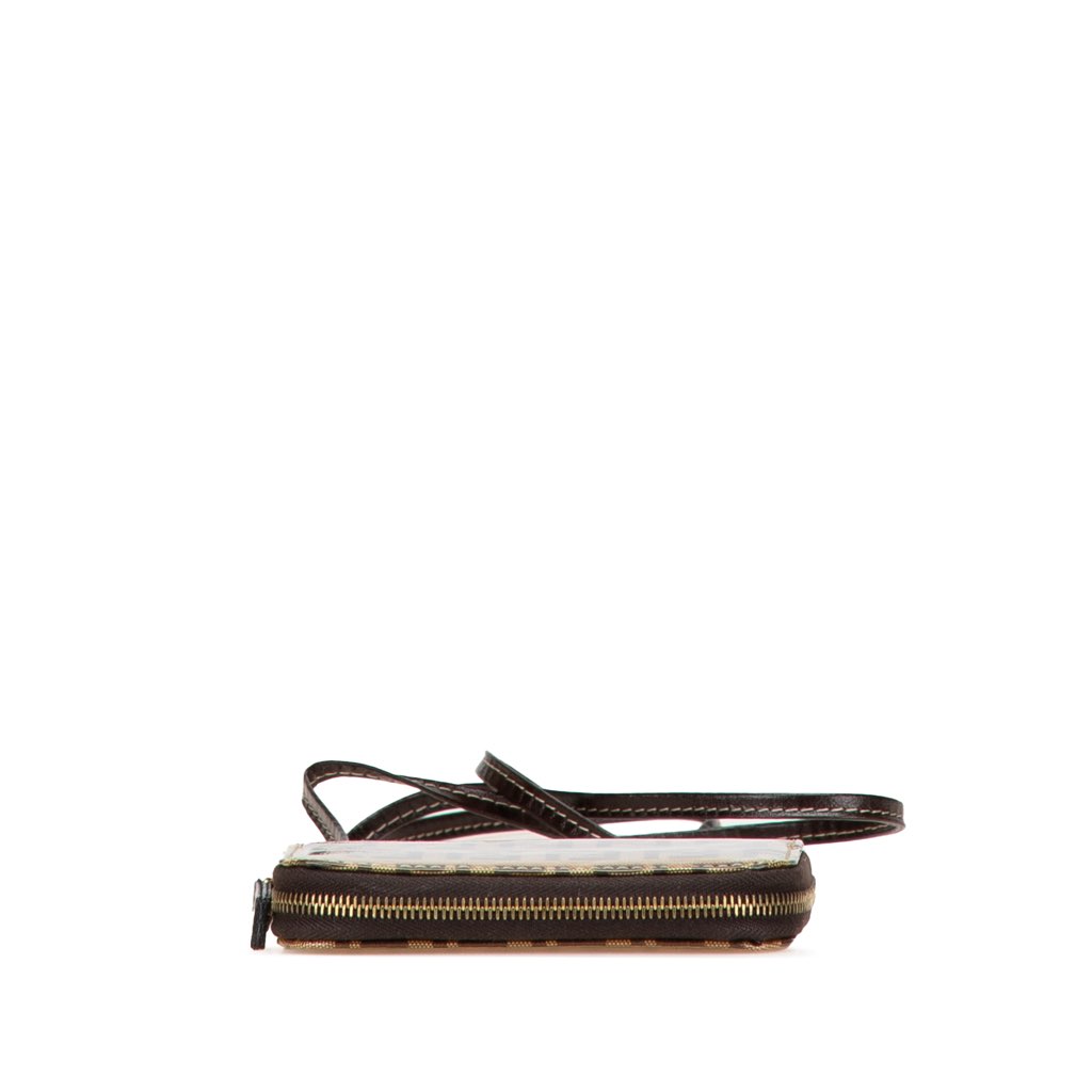 Fendi Zucchino Crystal Wallet on Strap - 3