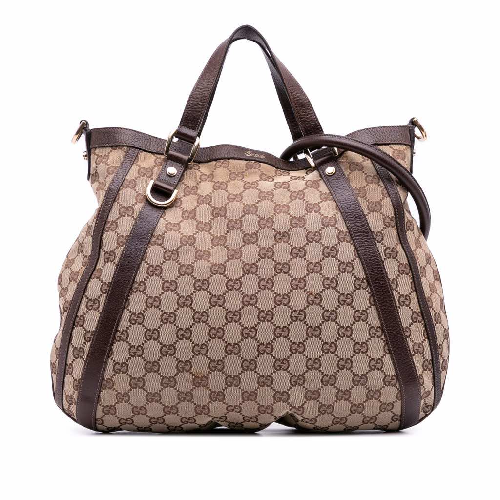Gucci GG Canvas Abbey D Ring Convertible Satchel