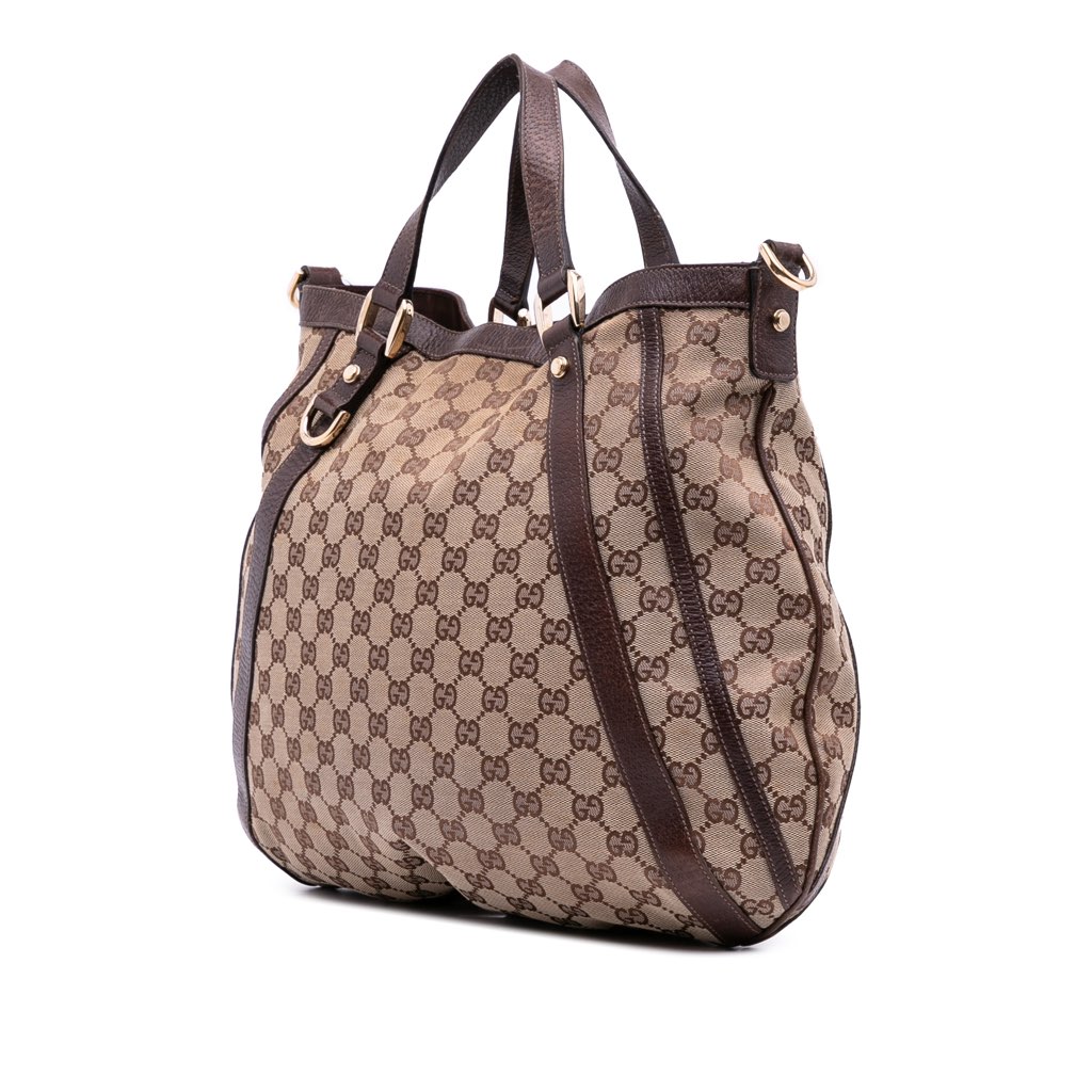 Gucci GG Canvas Abbey D Ring Convertible Satchel - 2