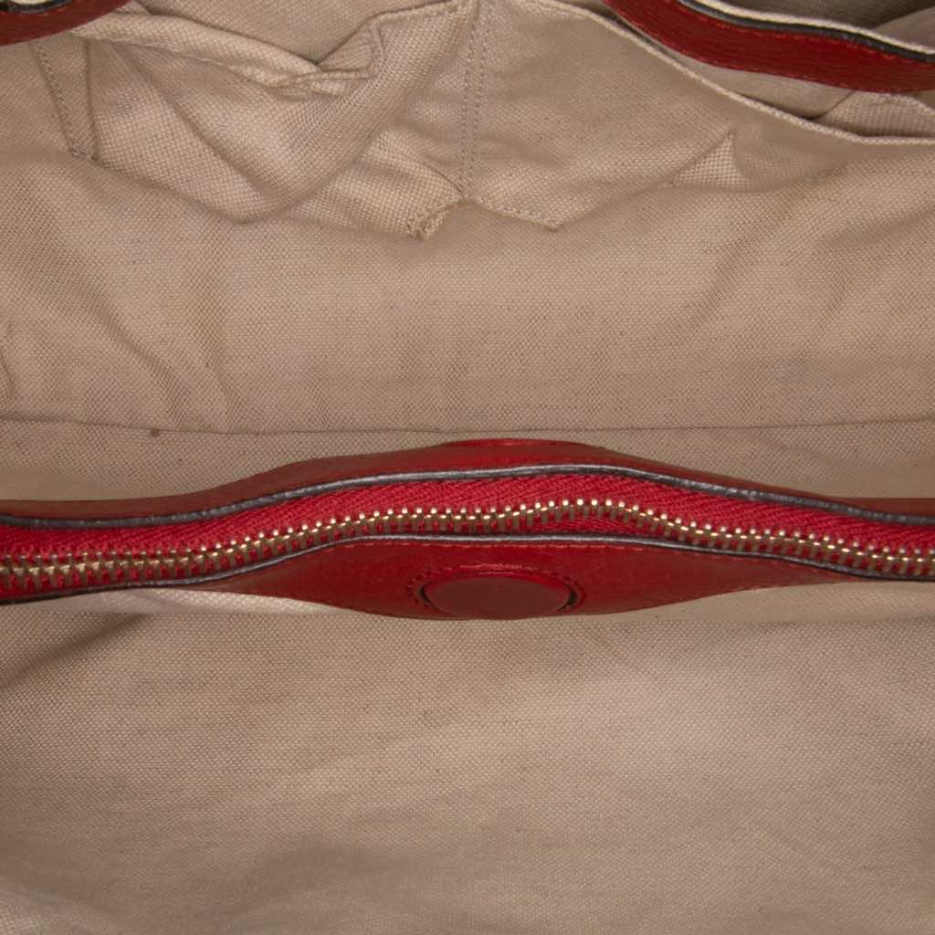 Gucci Medium Calfskin Bamboo Shopper Satchel - 4