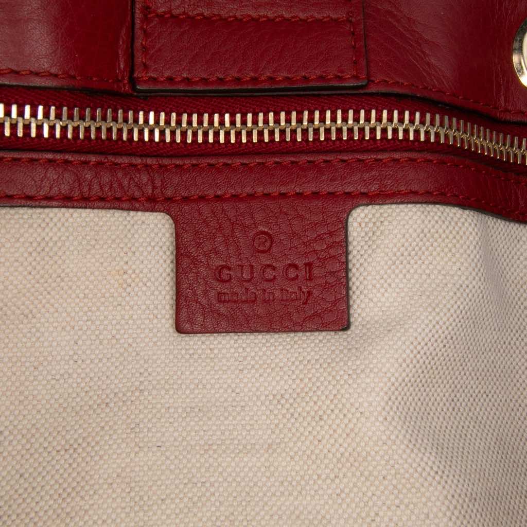 Gucci Medium Calfskin Bamboo Shopper Satchel - Side view