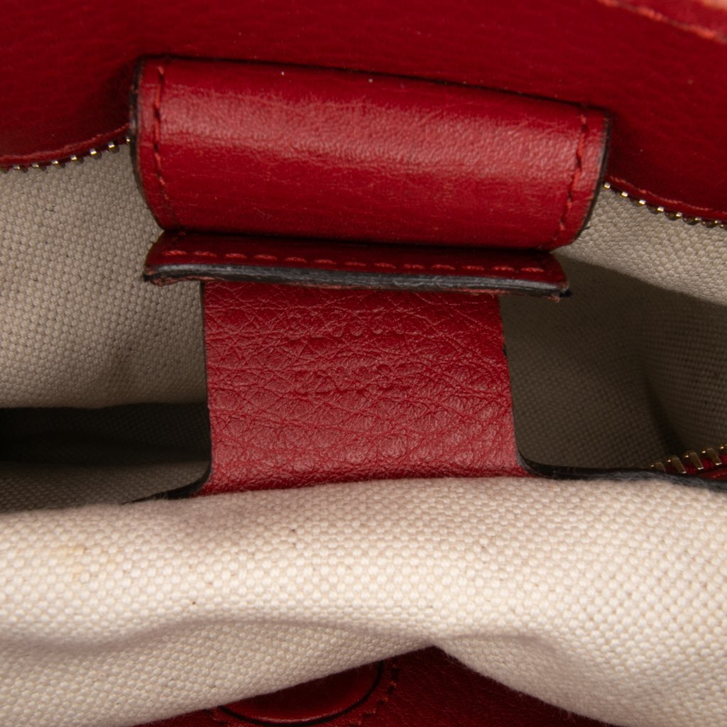 Gucci Medium Calfskin Bamboo Shopper Satchel - Detail 1