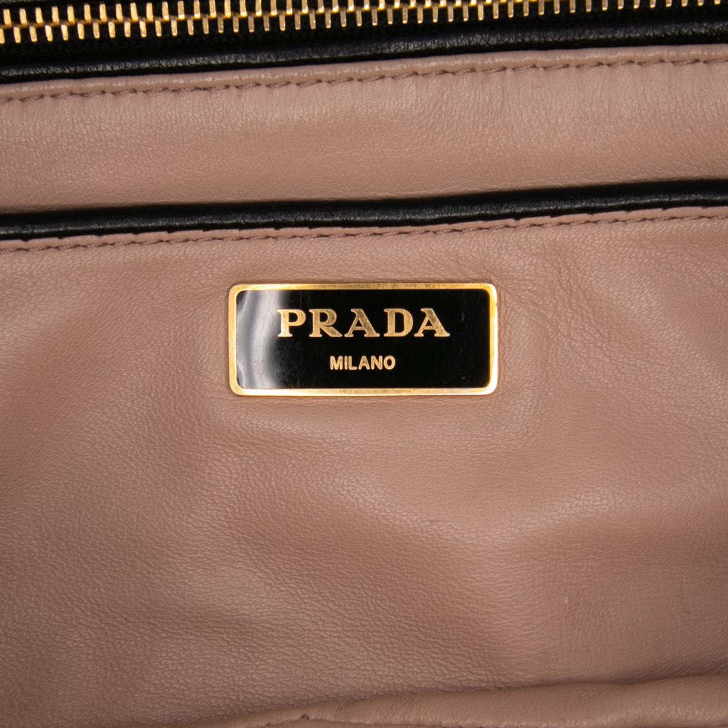 Prada Vernice Gaufre Resin Chain Shoulder Bag - Side view