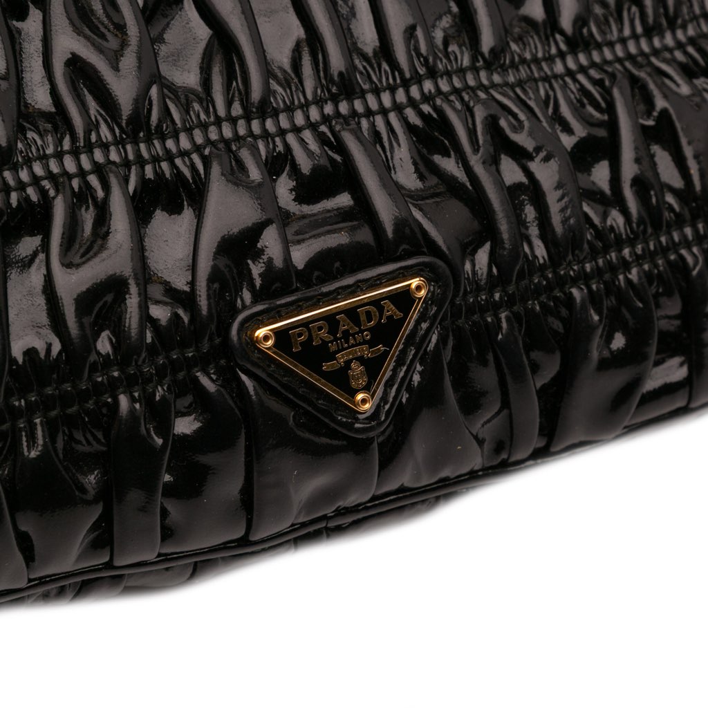 Prada Vernice Gaufre Resin Chain Shoulder Bag - Image 10