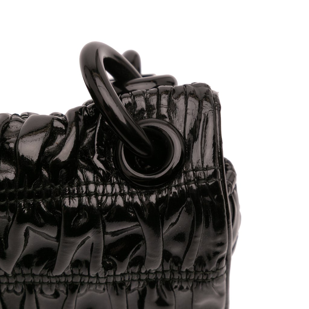 Prada Vernice Gaufre Resin Chain Shoulder Bag - Image 12