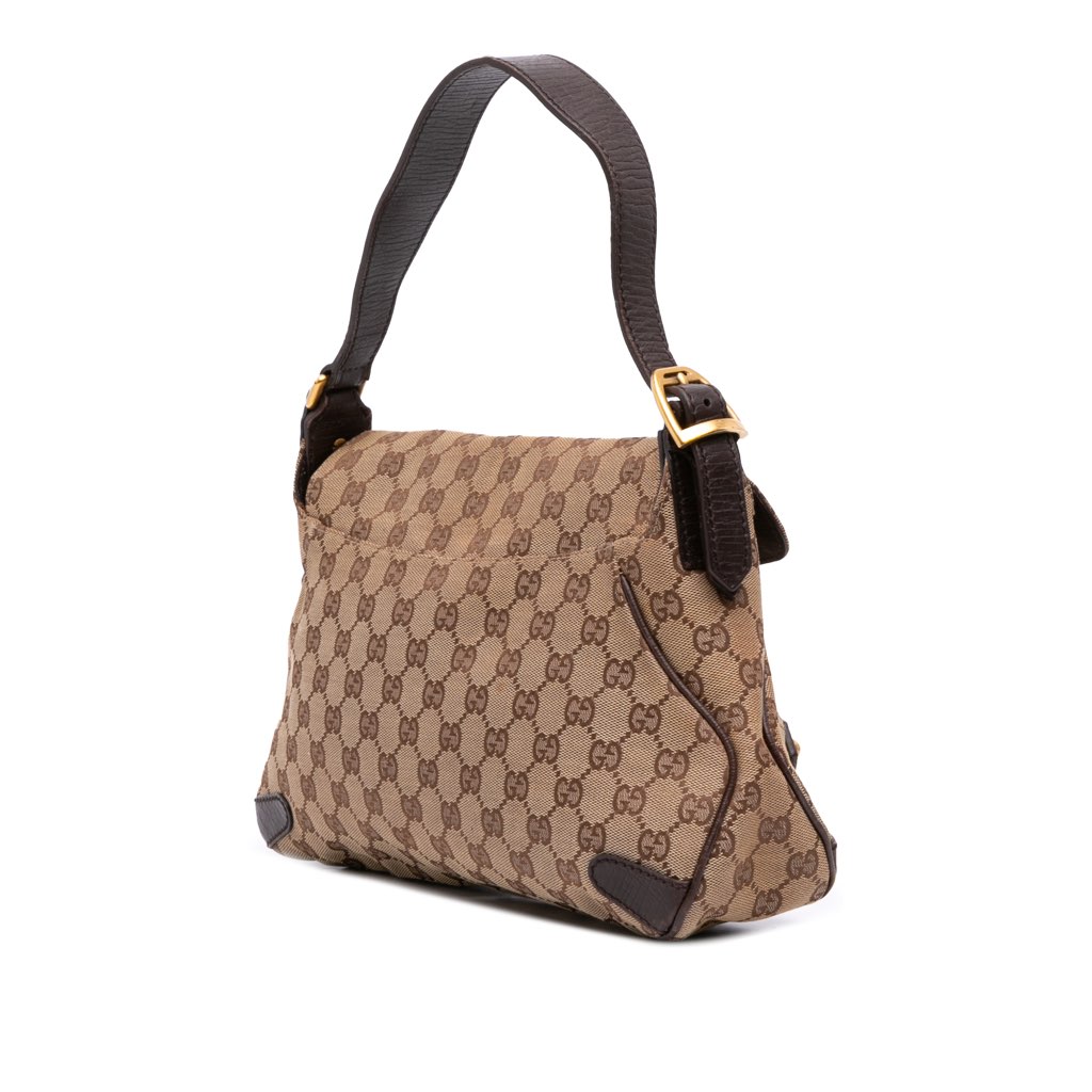 Gucci GG Canvas Horsebit Shoulder Bag - 2