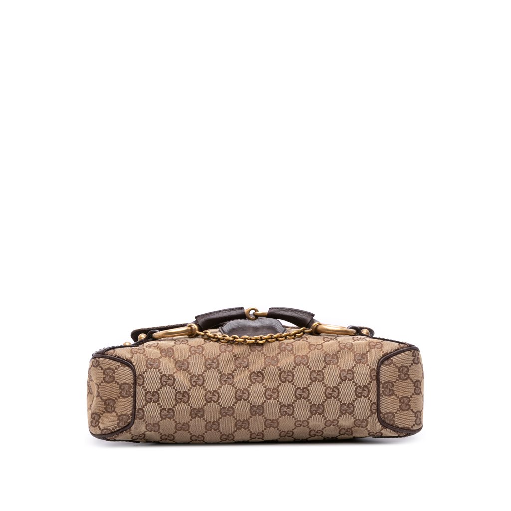 Gucci GG Canvas Horsebit Shoulder Bag - 3
