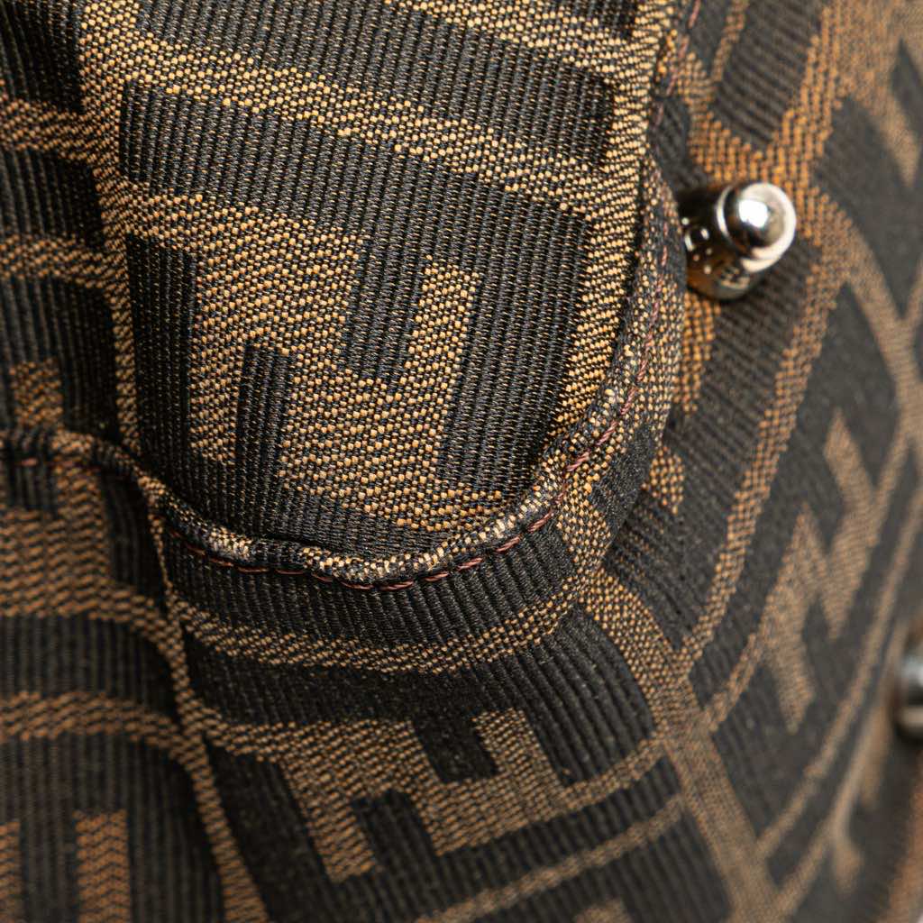 Fendi Small Zucca Canvas Twins Tote - Detail 2