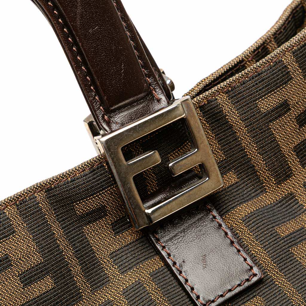 Fendi Small Zucca Canvas Twins Tote - Image 11