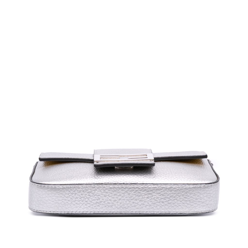 Fendi Leather Baguette Crossbody - Back view