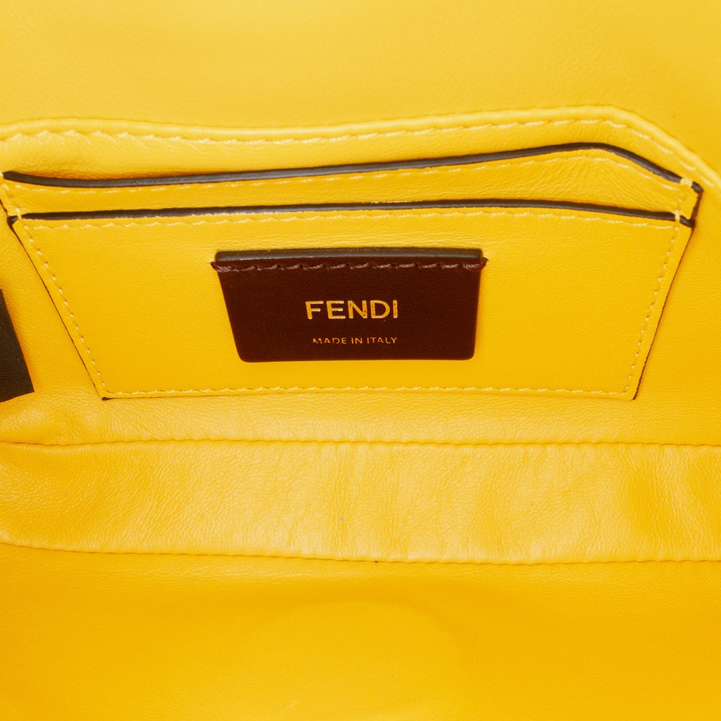 Fendi Leather Baguette Crossbody - Image 6
