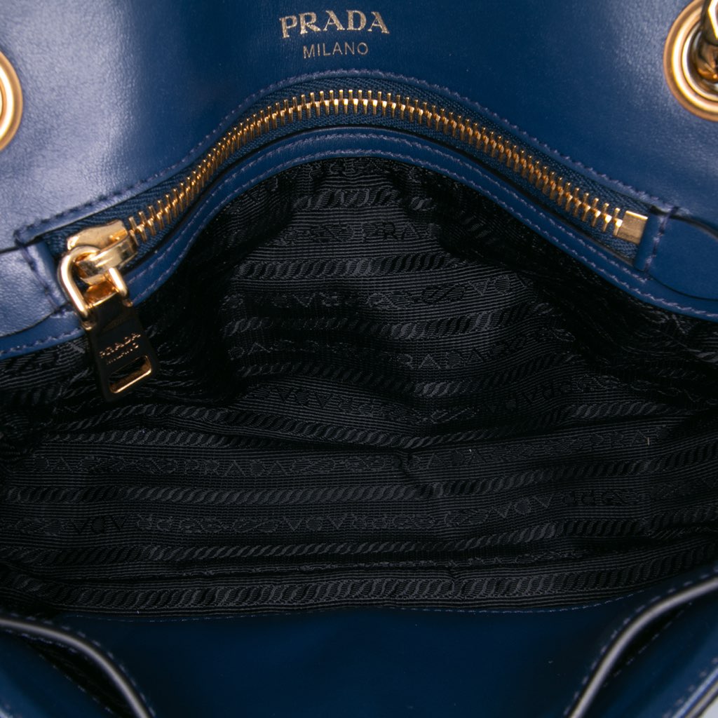 Prada Saffiano Pattina Chain Crossbody - 4
