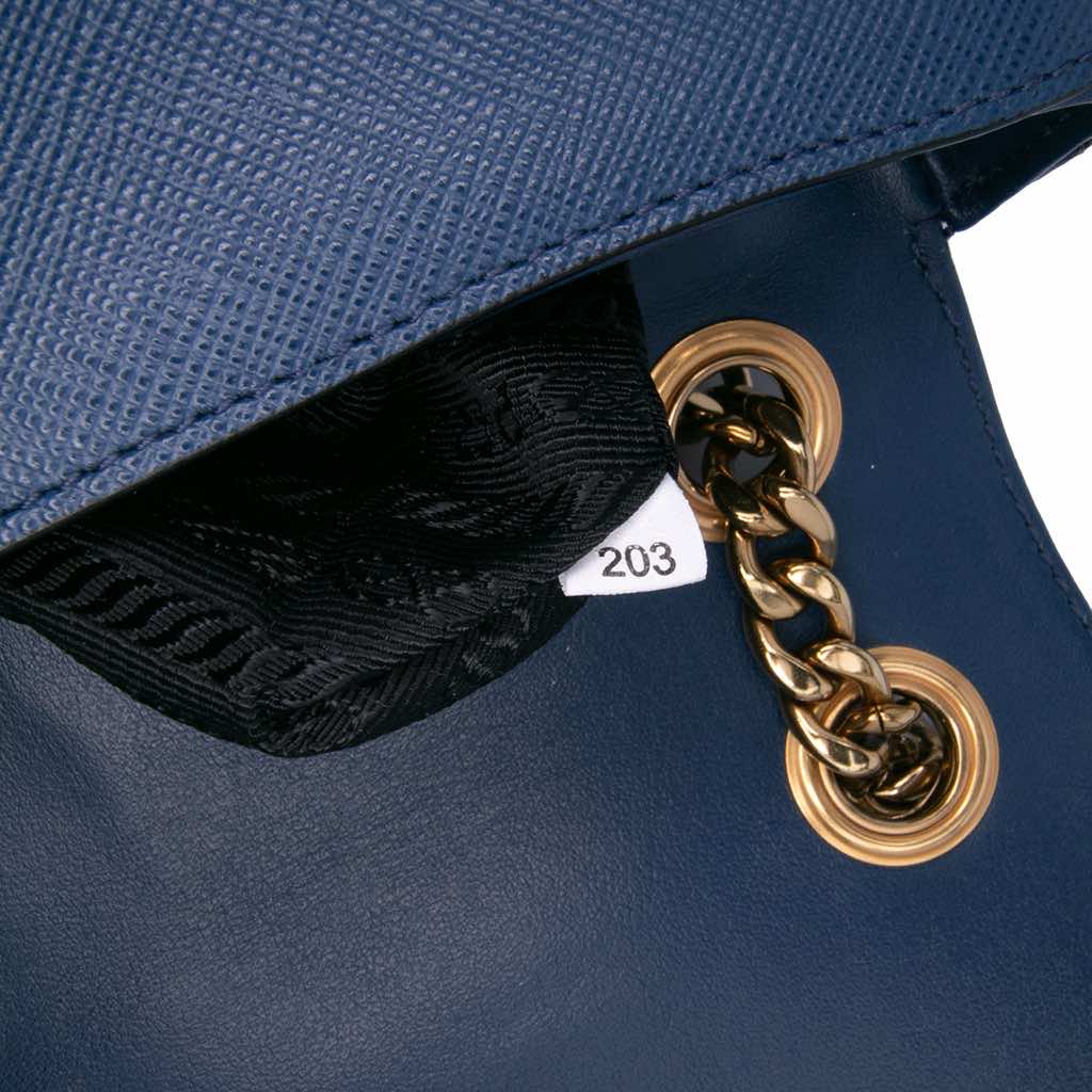 Prada Saffiano Pattina Chain Crossbody - 5